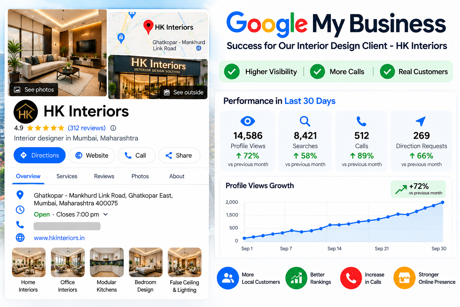 Google Business Profile results example for Antipest